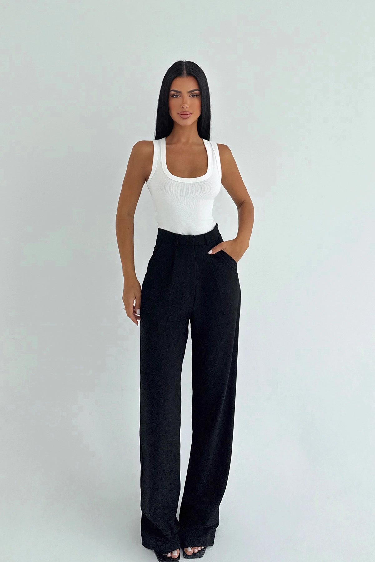 Pantalon Taille Haute